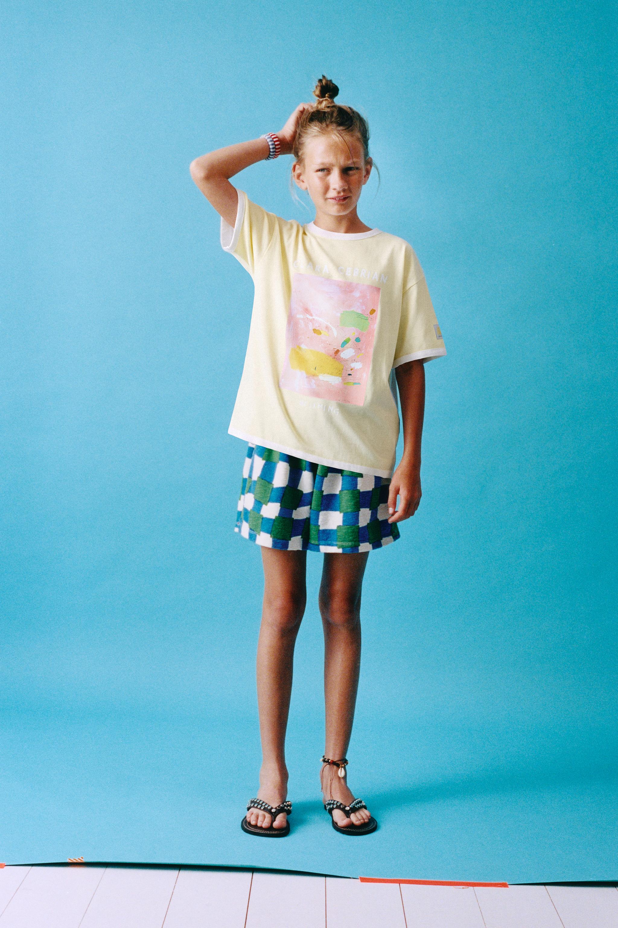 CLARA CEBRIAN © PLAID SHORTS